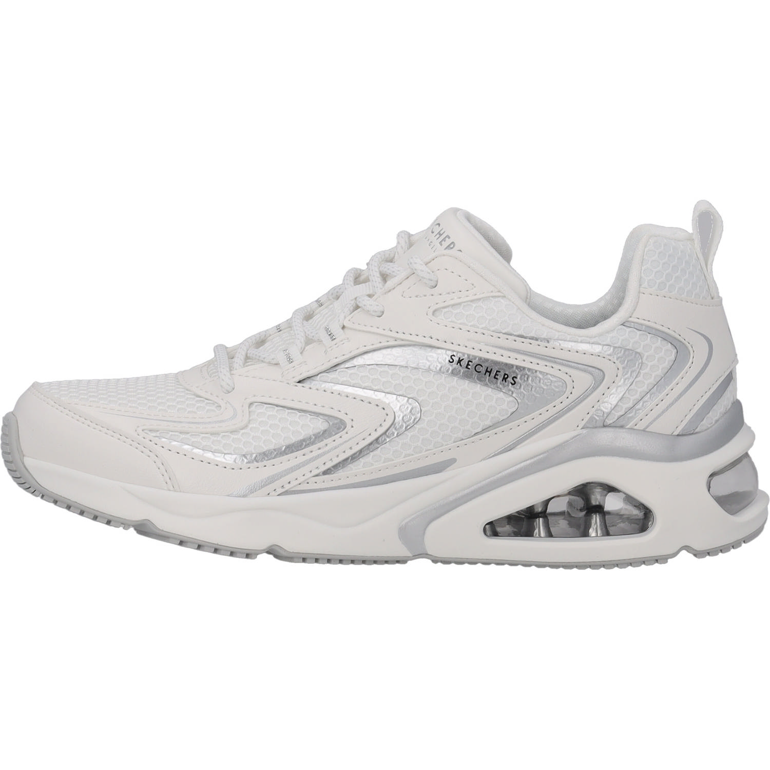 Skechers 177425, Sneakers Low, Damen, white silver