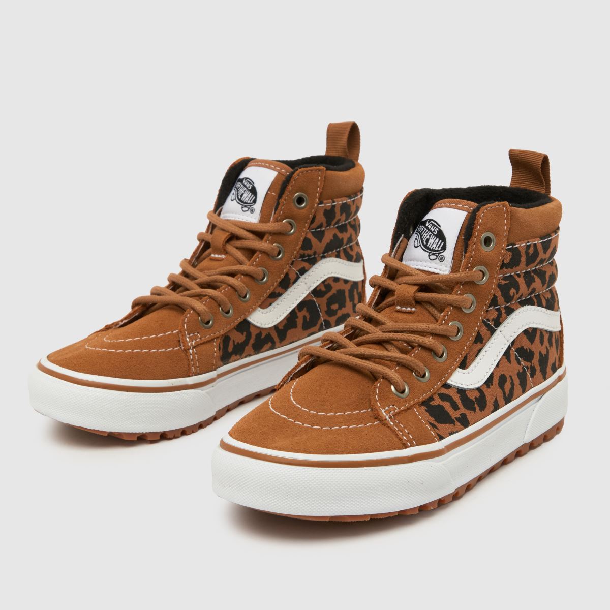 Vans bruna & vita sk8-hi mte-1 flickor junior träningsskor