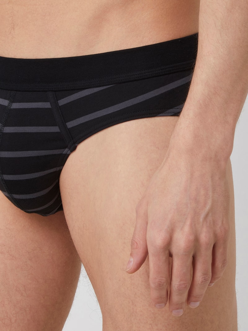 Slip im 3er-Pack in schwarz