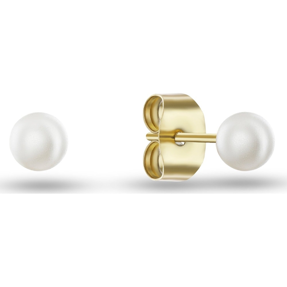 FAVS Boucles d'oreilles à fermoir à poussette Acier inoxydable Boucles d'oreilles