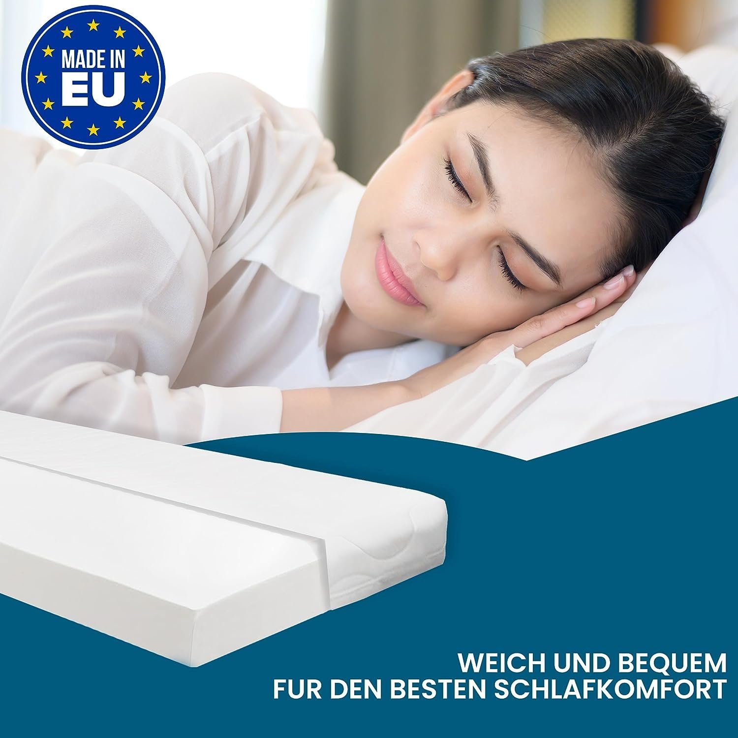 Komfortschaummatratze Matratze Komfortschaum Kaltschaummatratze 13cm hoch Härtegrad H2 & H3, HIGH LIVING