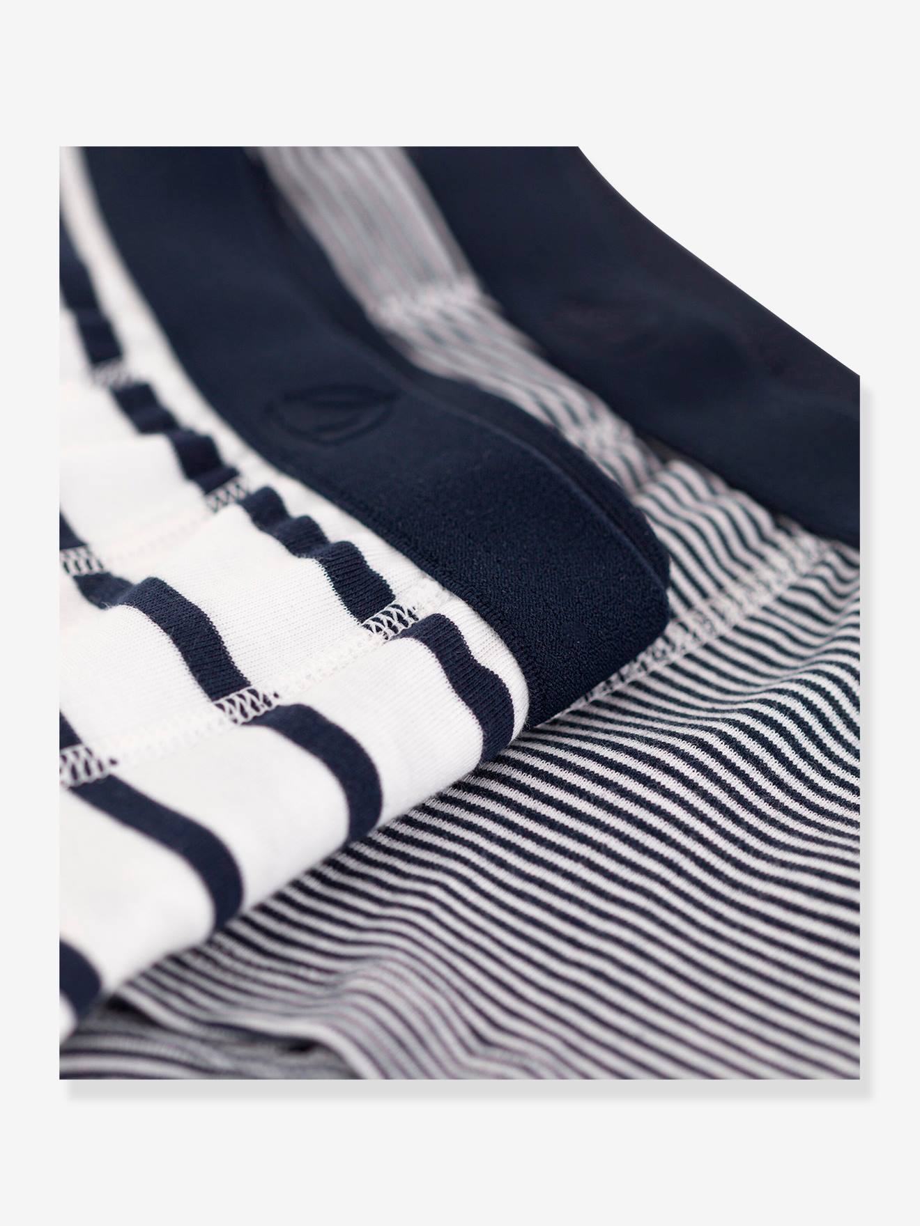 Lot de 2 boxers rayés PETIT BATEAU lot blanc