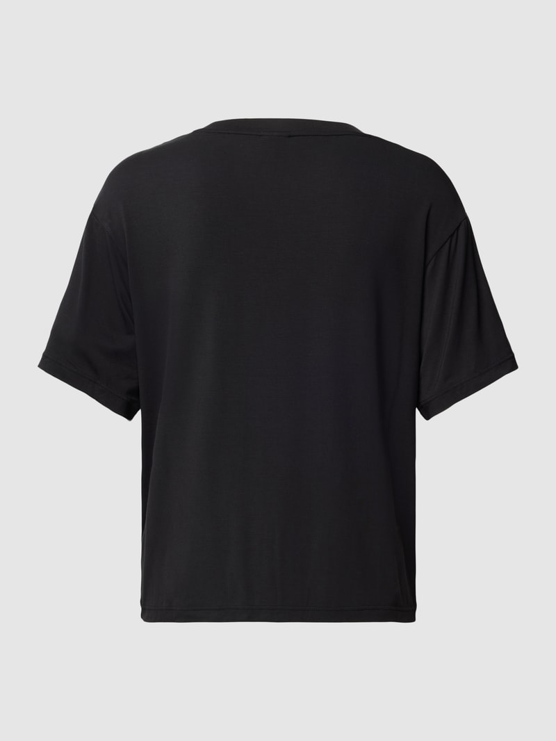 Oversized T-Shirt in melierter Optik Modell 'UNITE' in schwarz