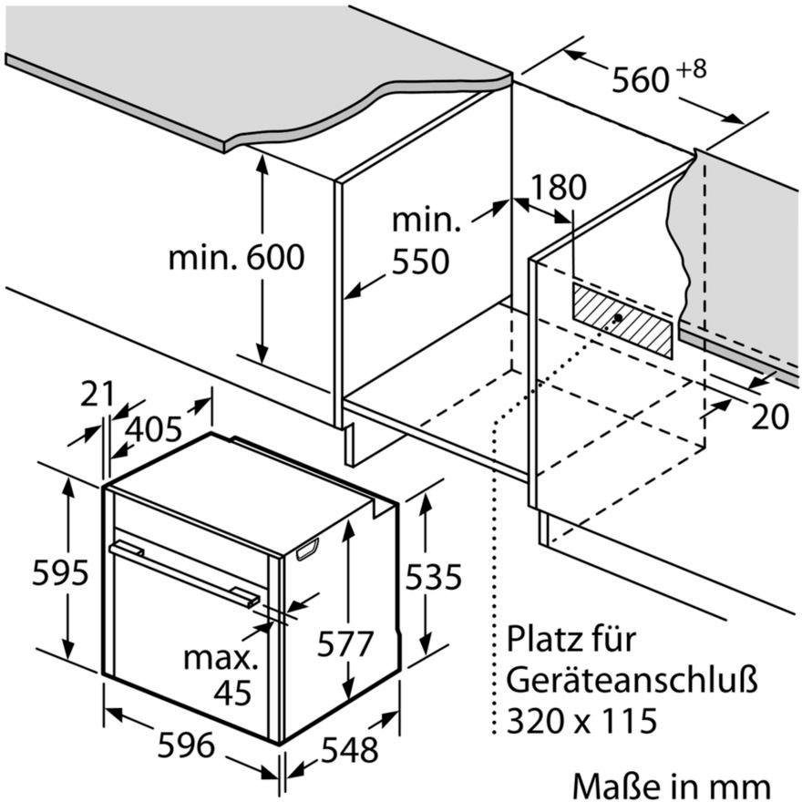 NEFF Pyrolyse Backofen N 90 B56CT64N0, mit Vollauszug, Pyrolyse-Selbstreinigung, mit Slide&Hide®