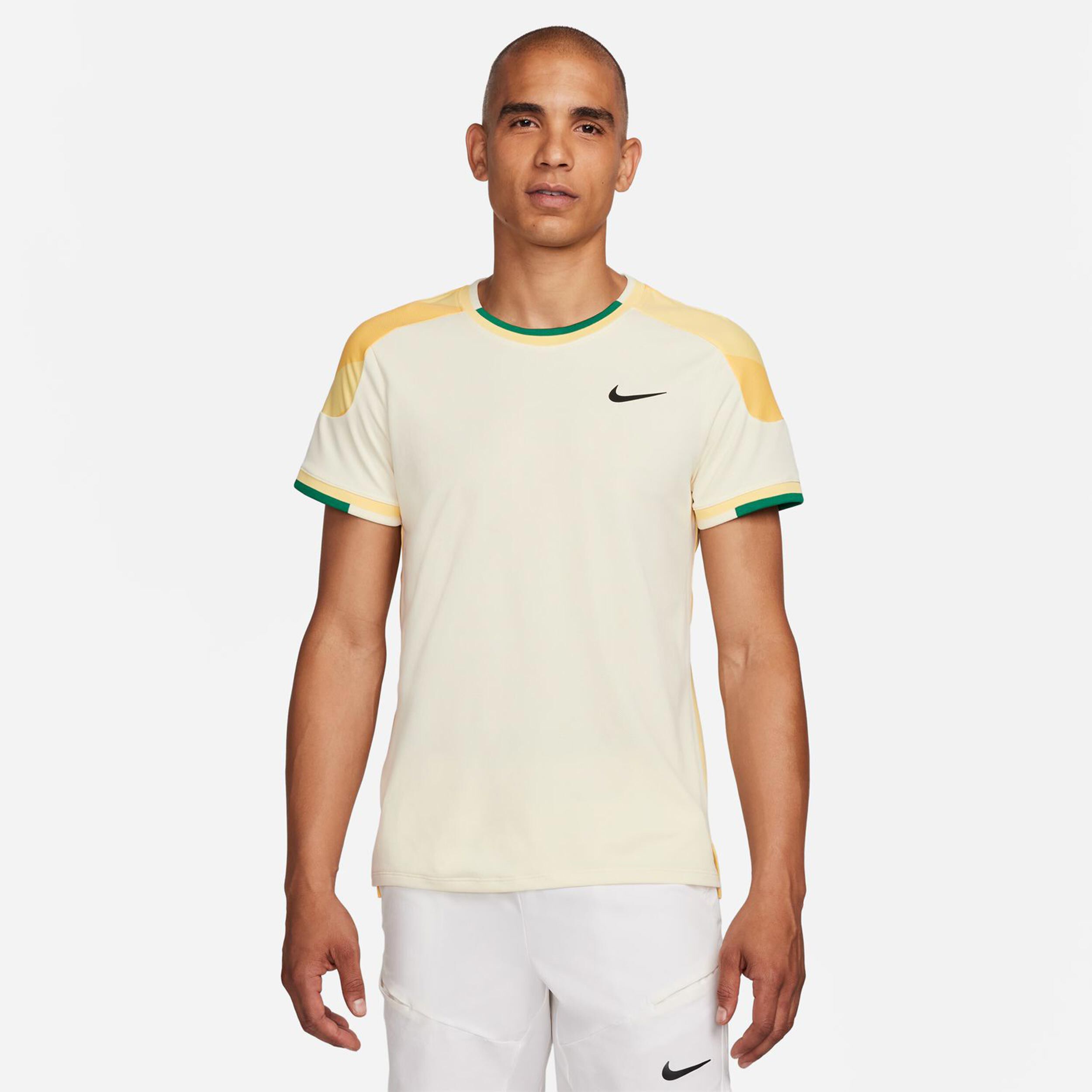 Court Dri-Fit Slam T-Shirt Herren - Creme, Mehrfarbig