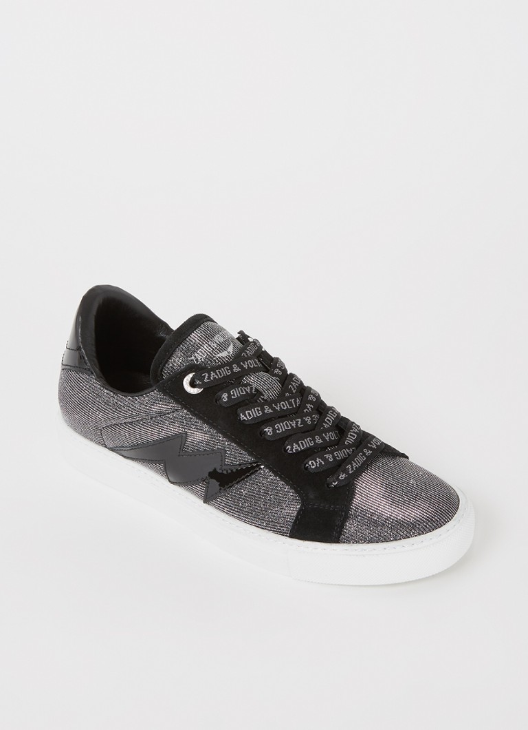 Zapatillas sportive The Flash Sparkle de la Zadig&Voltaire cu lúrex