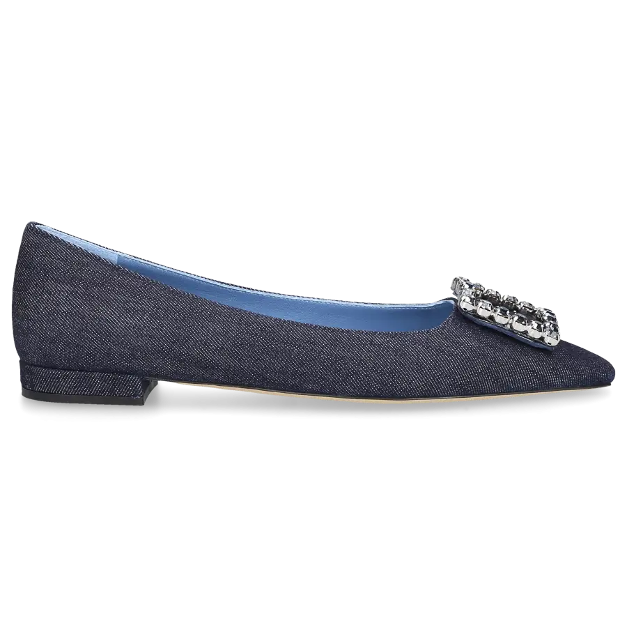 Roberto Festa - Ballerinas DIAMOND Denim - blau