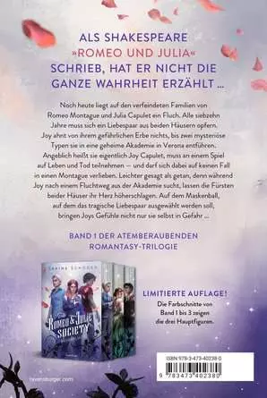 The Romeo & Juliet Society, Band 1: Rosenfluch