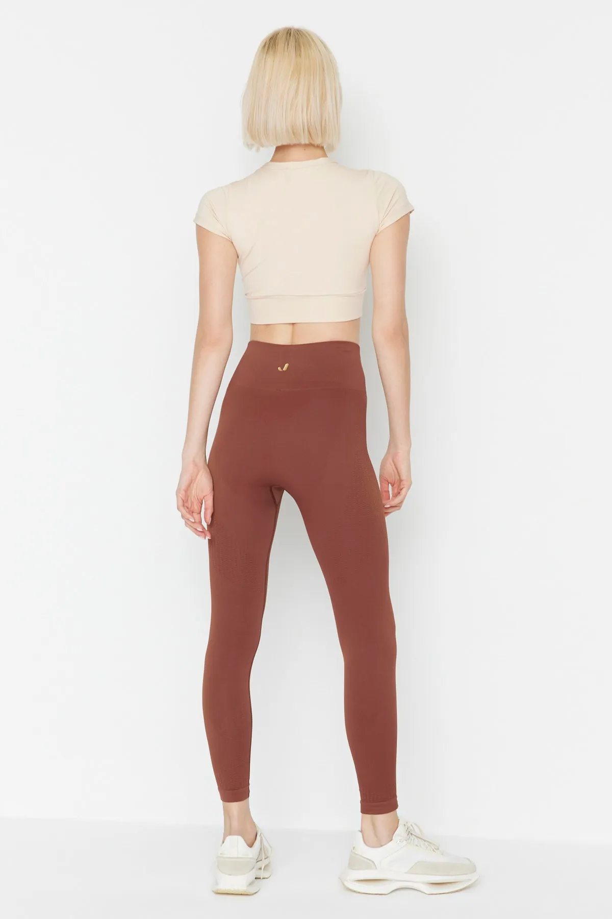 Jerf  Lily - Braune Erholungs-Leggings mit hoher Taille
