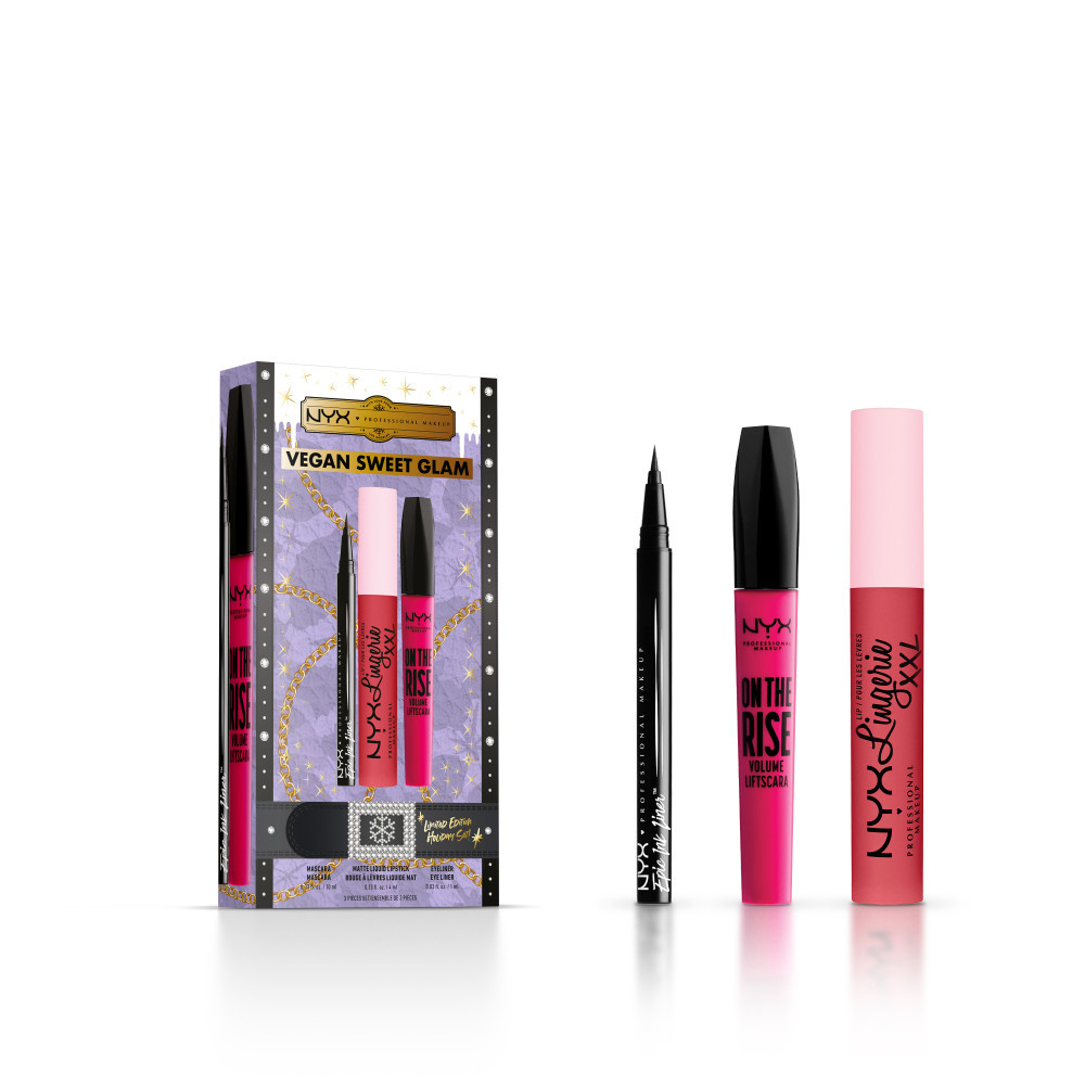 NYX Professional Makeup NYX Professional Makeup Coffret Vegan Sweet Glam Coffret mascara, eyeliner et rouge à lèvres