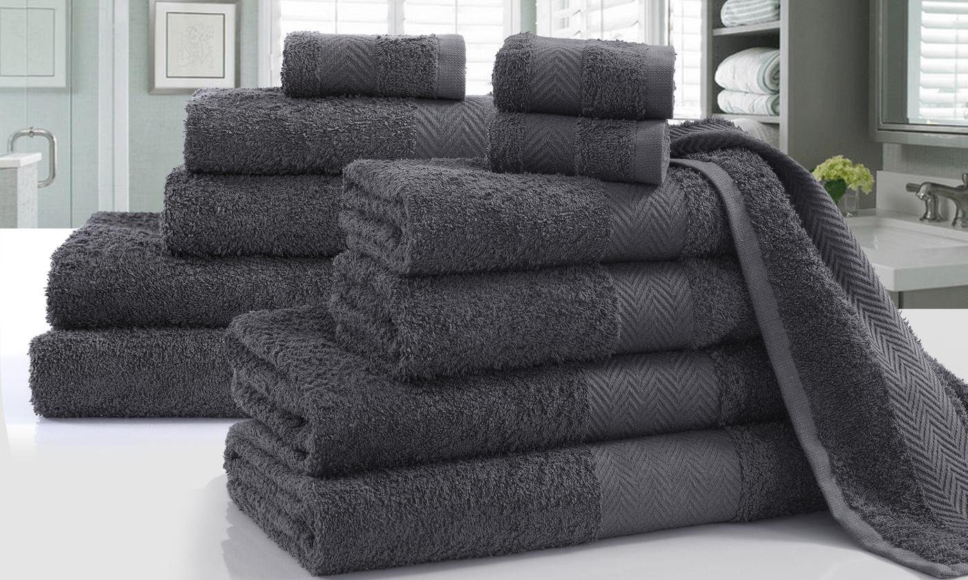 IhrHauz Handtuch Set Handtücher 6er Set aus 100% Ägyptischer Baumwolle 450 gsm, (6-tlg)