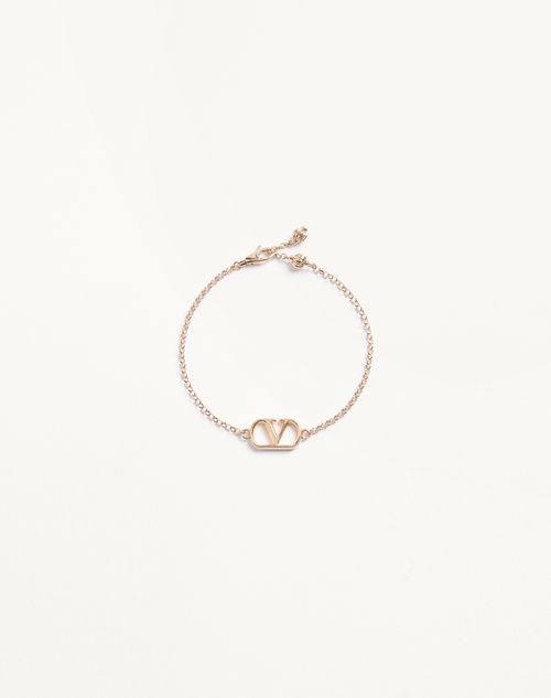 Pulseira de metal com assinatura VLogo