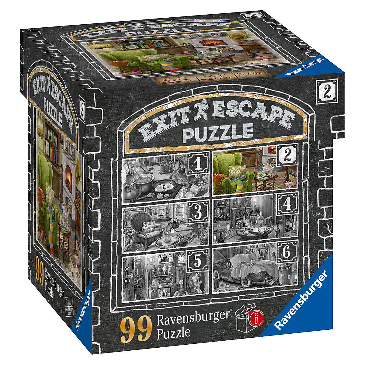 EXIT Puzzle - Im Gutshaus 2 - Wohnzimmer, 99 Teile