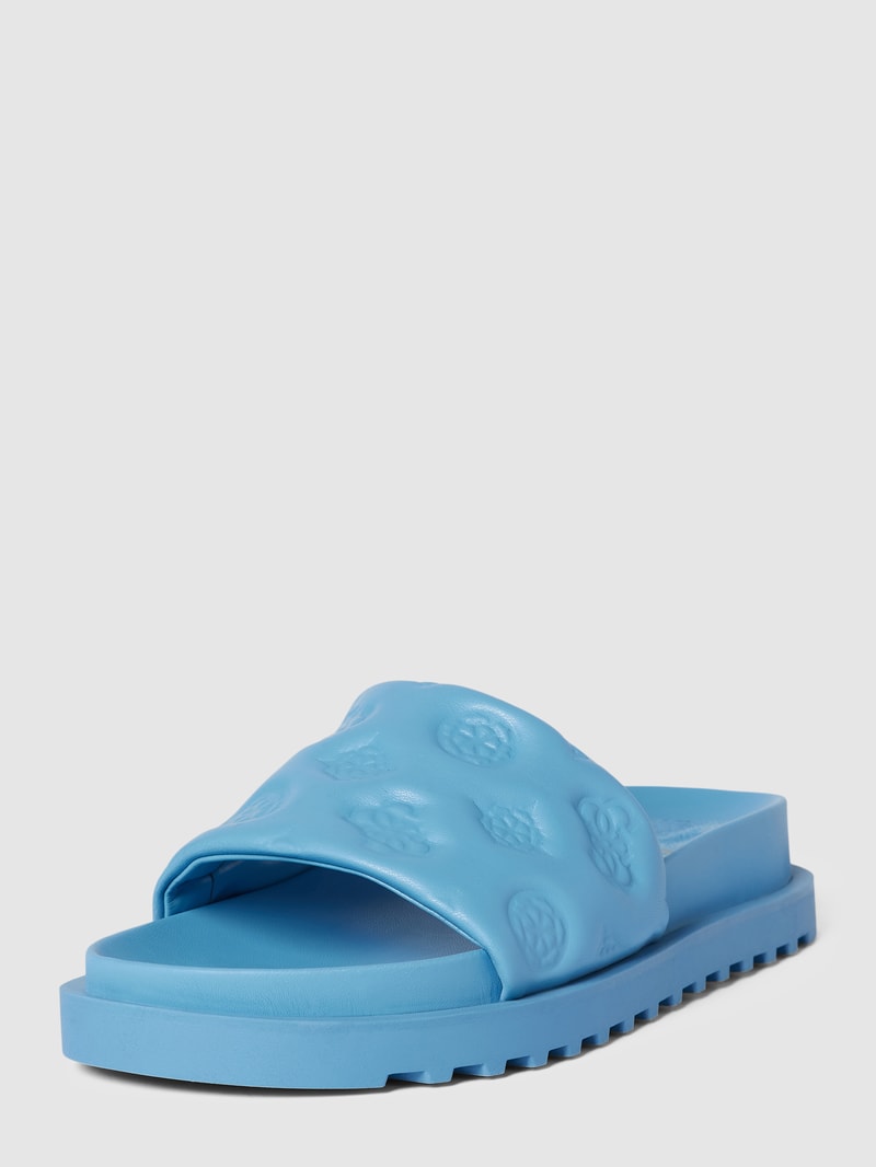 Slides mit Label-Details Modell 'FABETZA' in royalblau