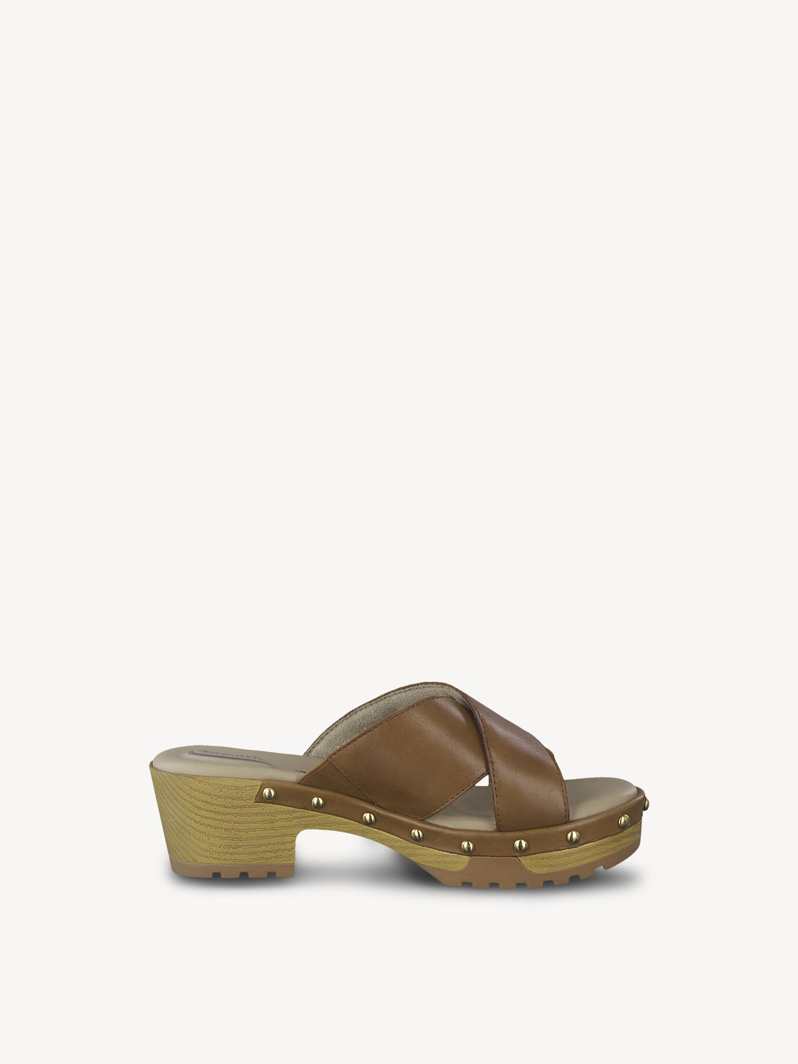 Mule en cuir - marron