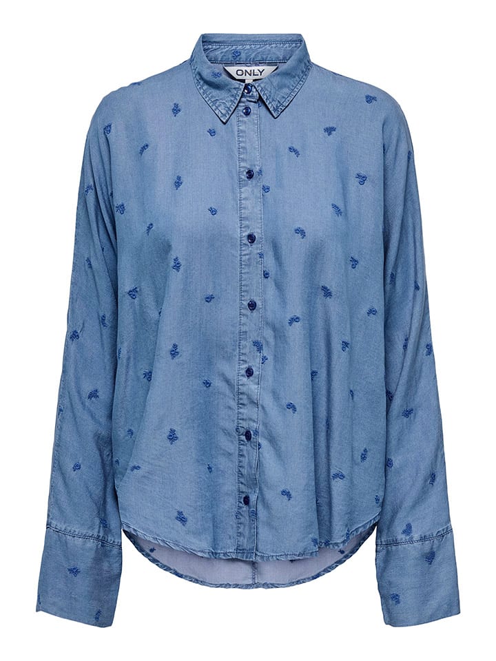 ONLY Bluse in Blau günstig kaufen