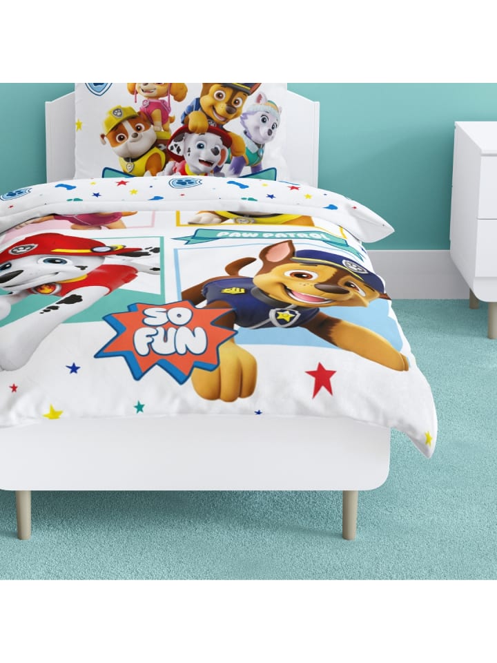 Paw Patrol Baby Bettwäsche-Set Biber/Flanell 