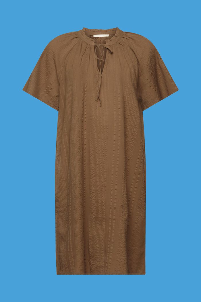 Kleid aus strukturierter Baumwolle