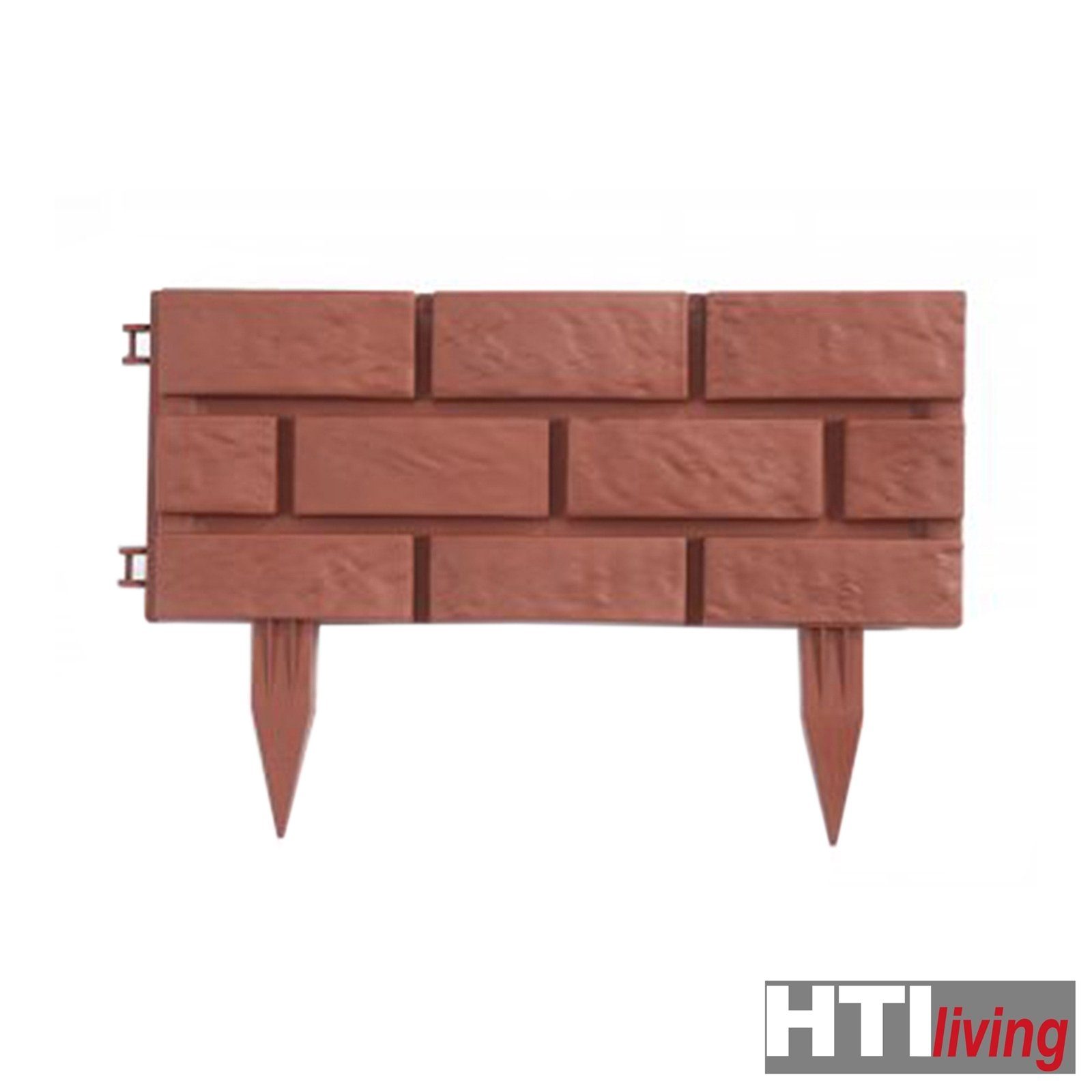 HTI-Living Beetumrandung Beeteinfassung Steinmauer Terracotta Nessa, Beetbegrenzung Beetumrandung