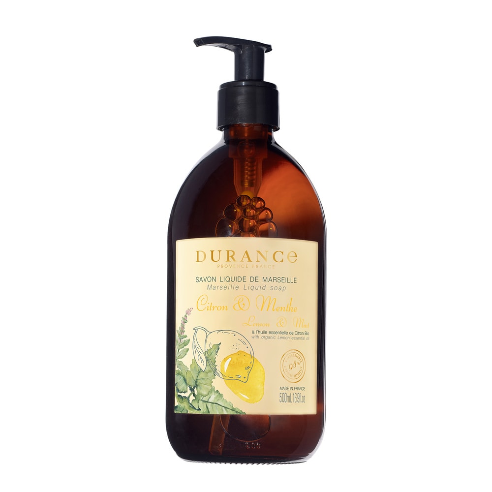 durance Citron Menthe Savon liquide 500 mL