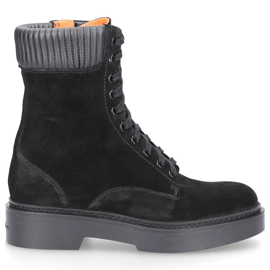 Santoni - Stiefeletten 59569 Veloursleder - schwarz