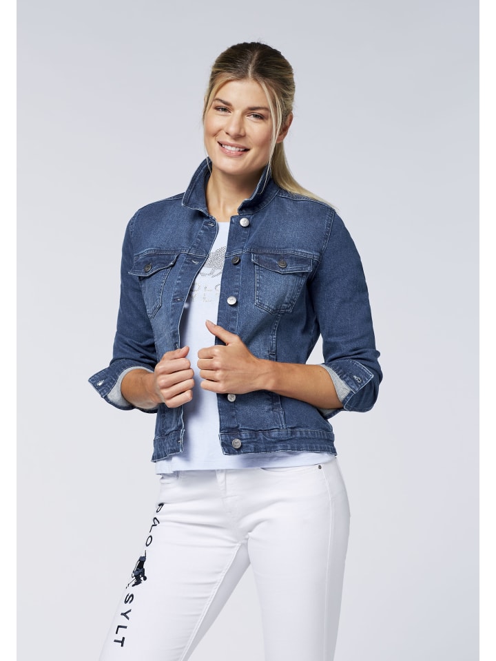 Polo Sylt Jeansjacke in Blau günstig kaufen
