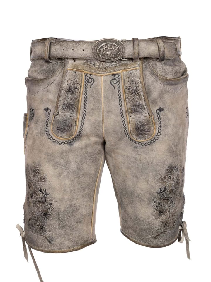 MADDOX Lederhose HOCHGERN in stein günstig kaufen 46