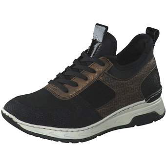 Rieker Slip On Sneaker in schwarz