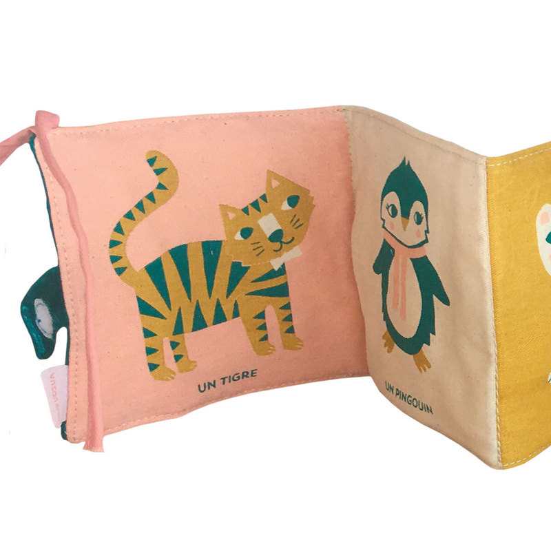 Livre tissu Les animaux tout doux - Auzou