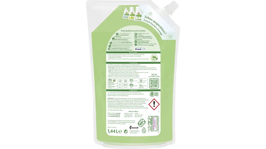 Frosch Sensitiv-Waschmittel Aloe Vera 1.44 l