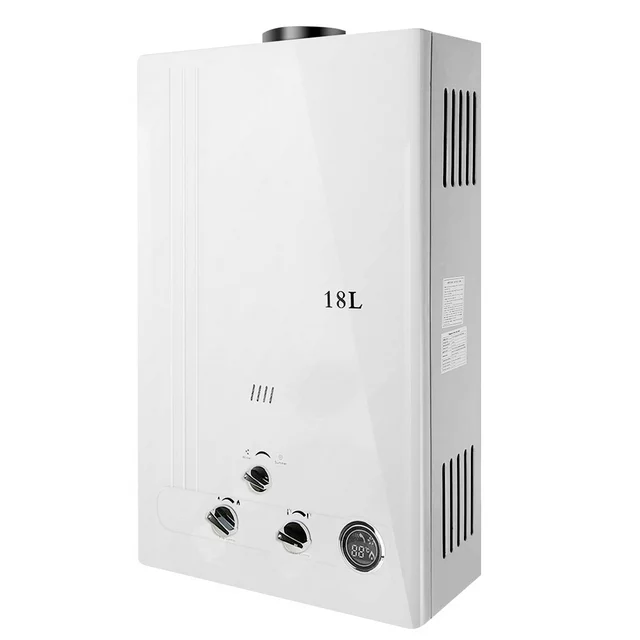 TCMT 18L Liquid Propane Tankless Water Heater 4.8 GPM LPG Instant Hot Boiler with Digital Display