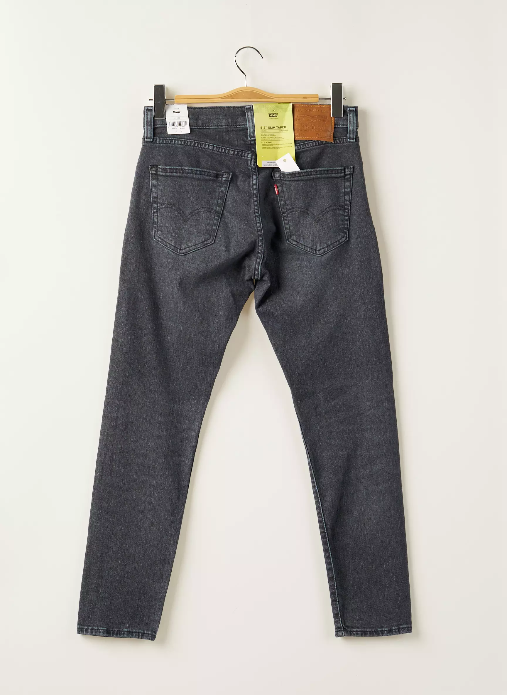 Levis Jeans Coupe Slim Homme couleur gris