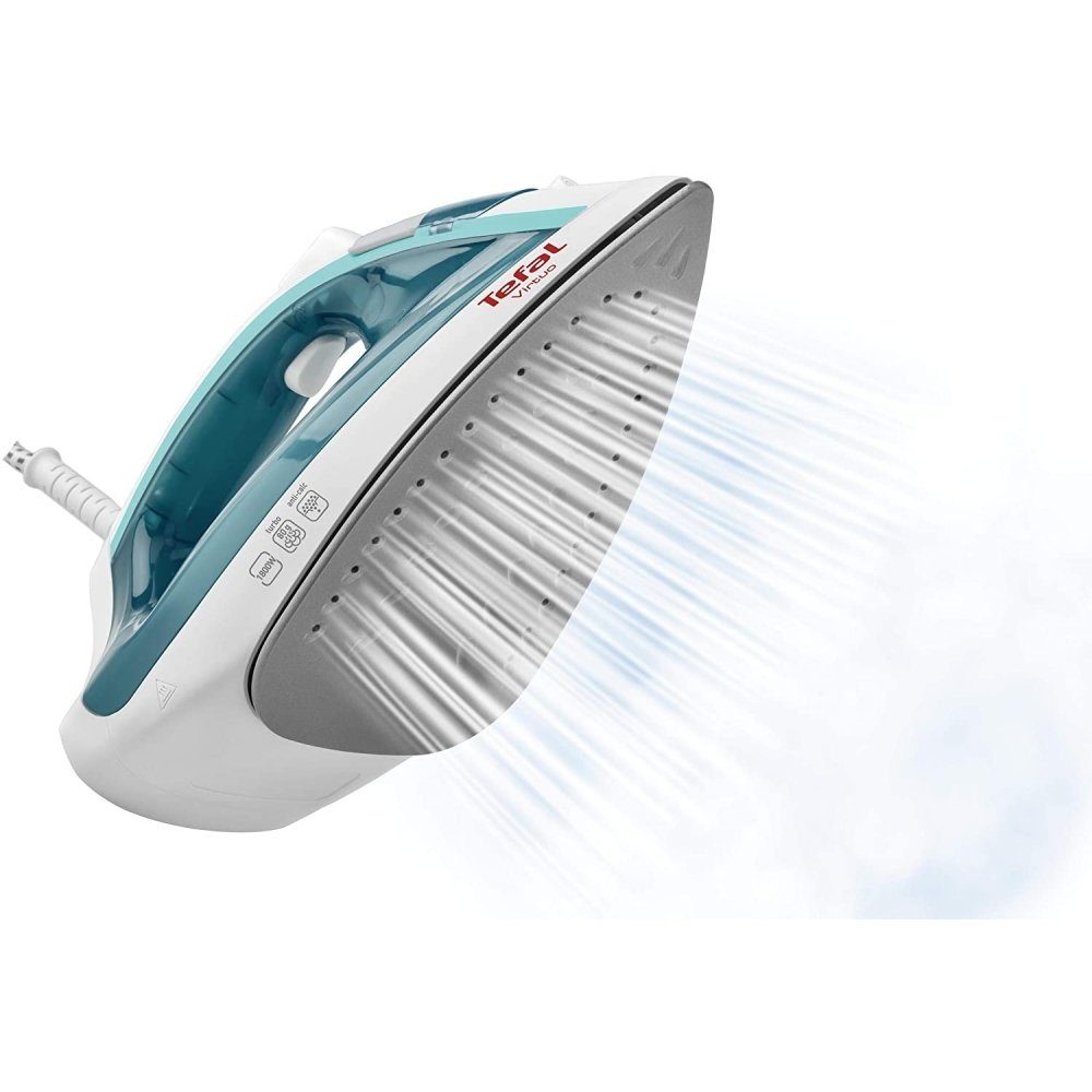 Tefal Dampfbügeleisen Virtuo FV 1710 - Dampfbügeleisen - türkis/weiß, 1800 W