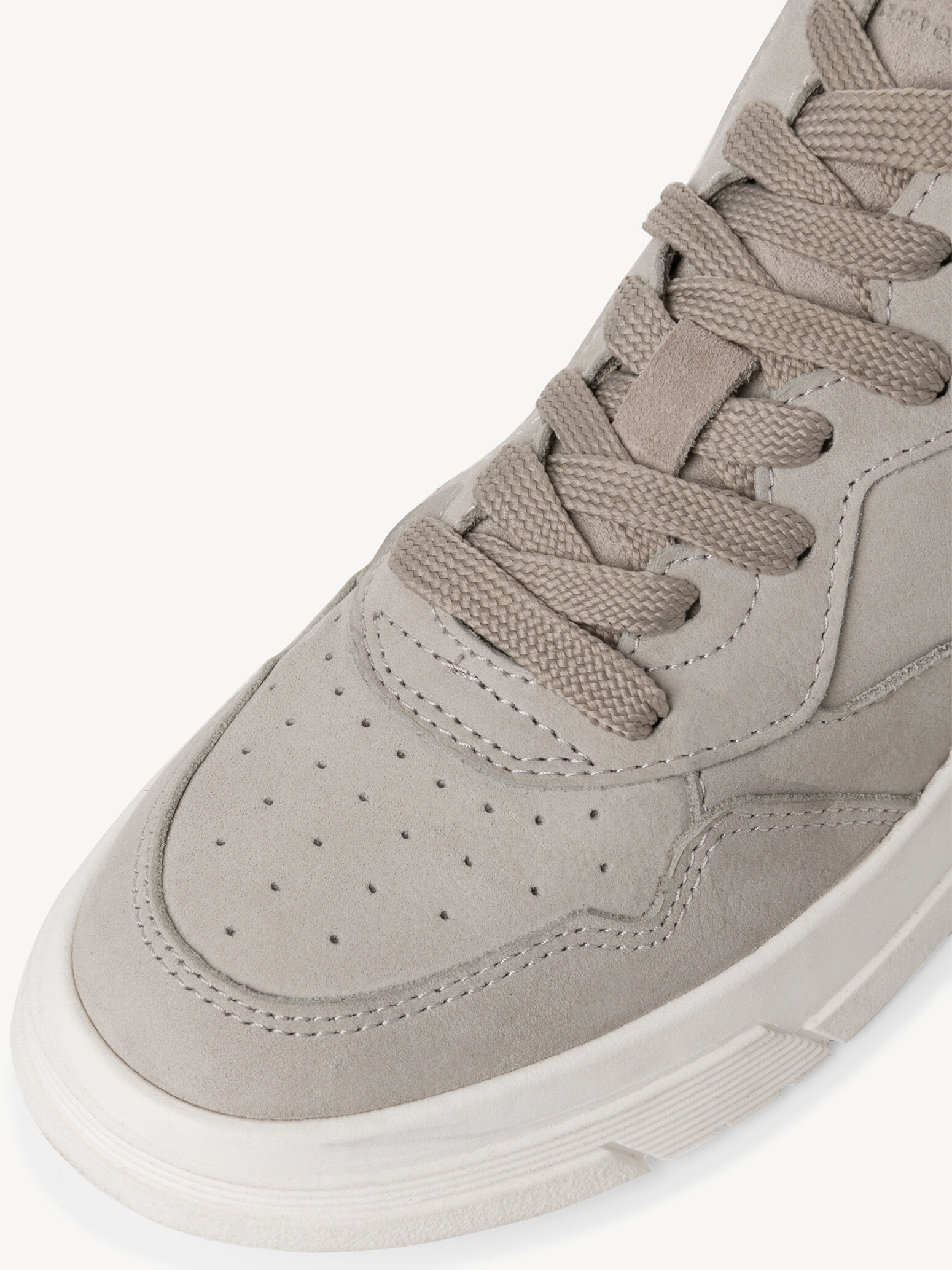 Basket en cuir - gris