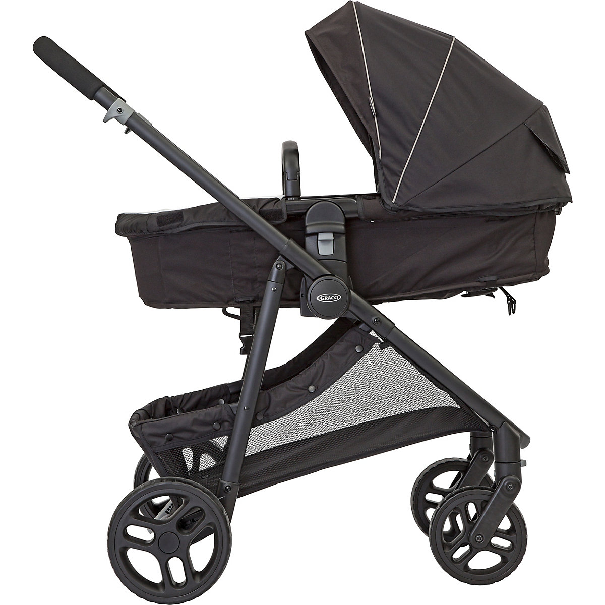 Transform 2-in1 Kinderwagen und Buggy, schwarz