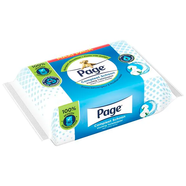 Page Fresh and Clean Moist Toilet Paper 74 pieces