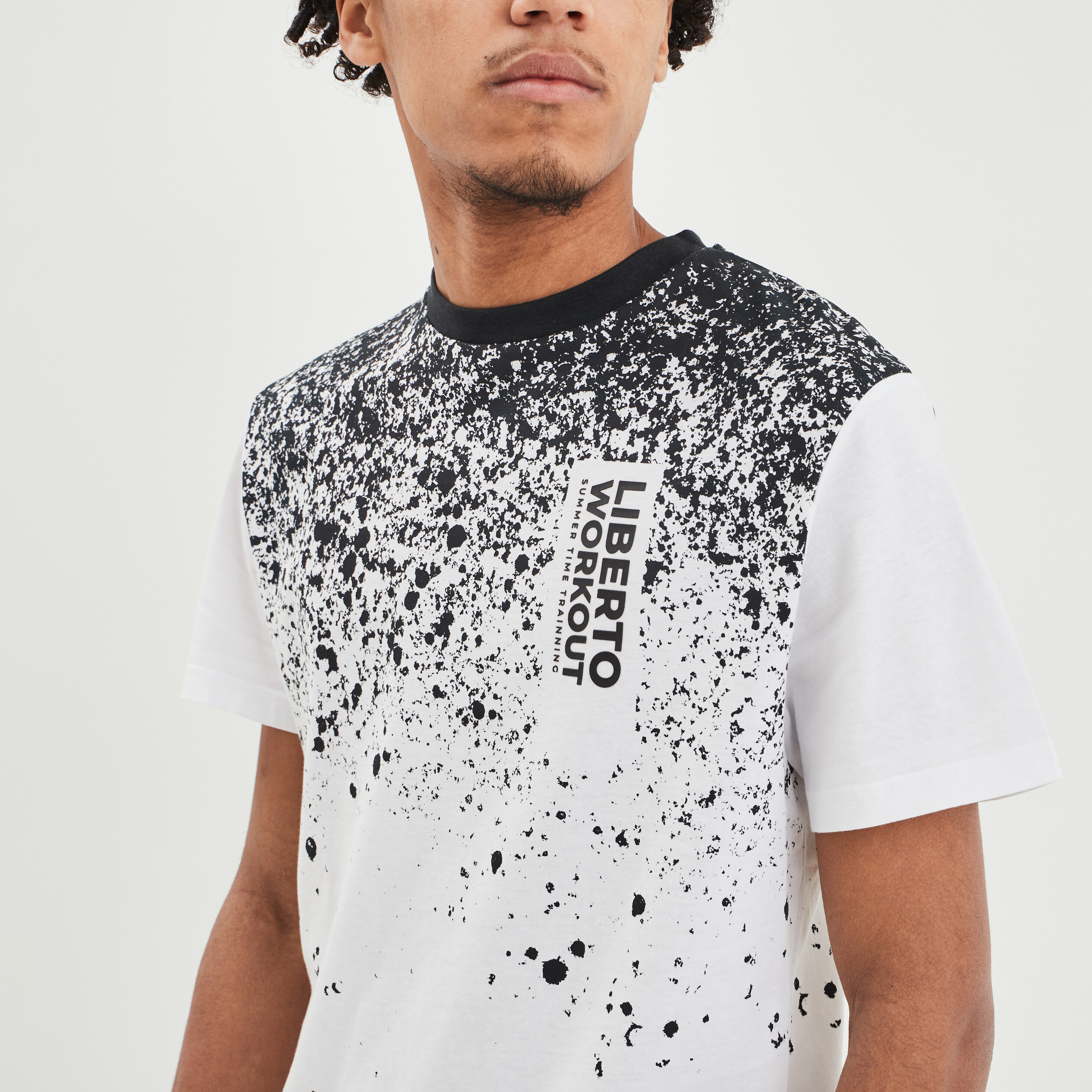 T-shirt manches courtes Liberto blanc homme | La Halle