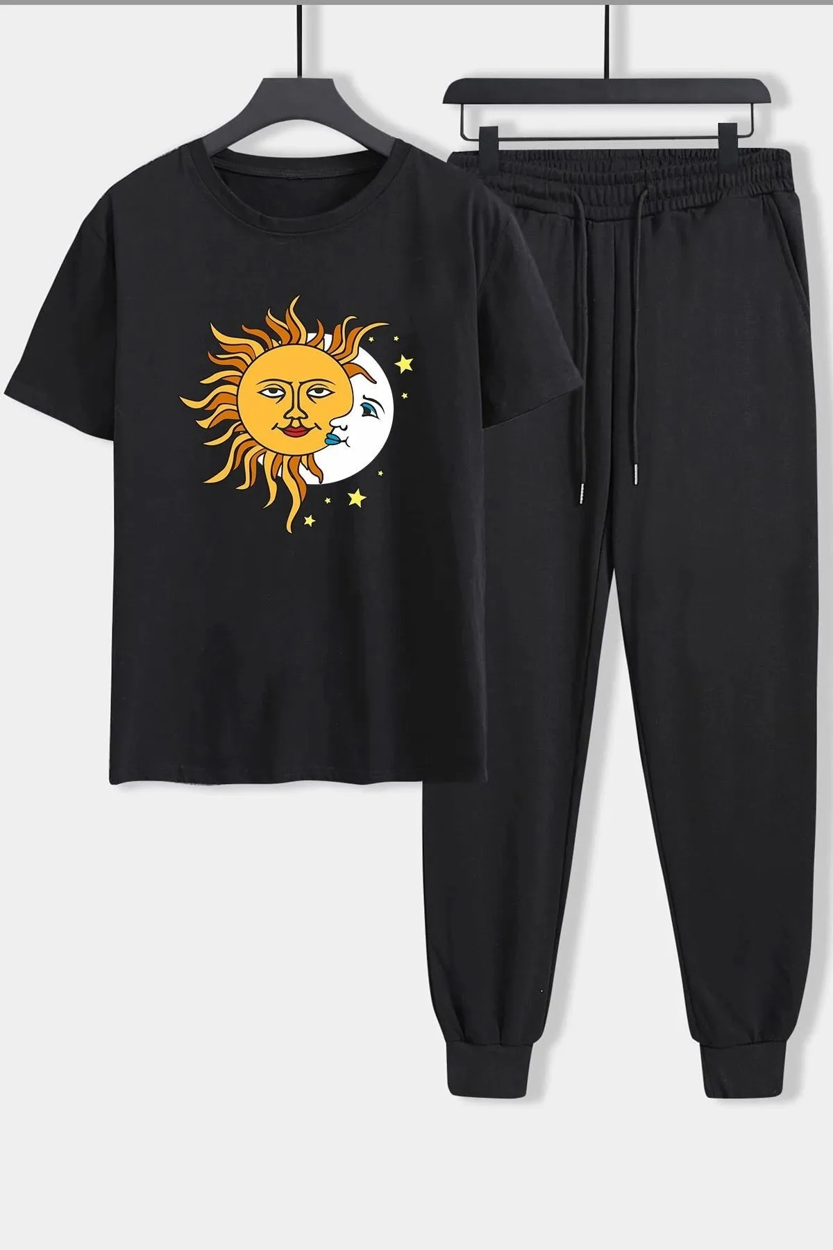uyguntarz  Bedrucktes zweiteiliges Unisex-Trainingsanzugset „Larks&' Tongues In Aspic“.