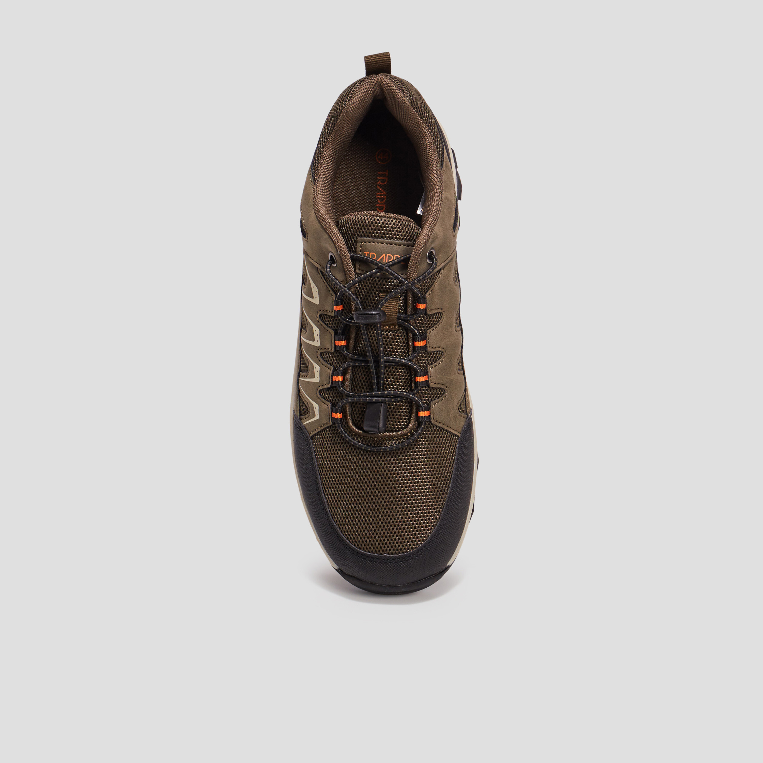 Baskets running à lacets Trappeur vert kaki homme | La Halle