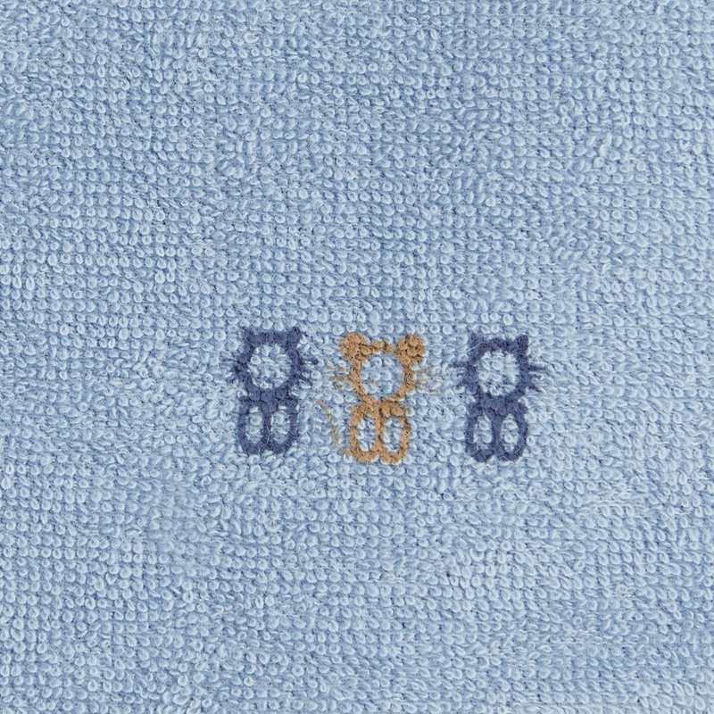 Bavoir éponge assorti (lot de 5) bleu naissance