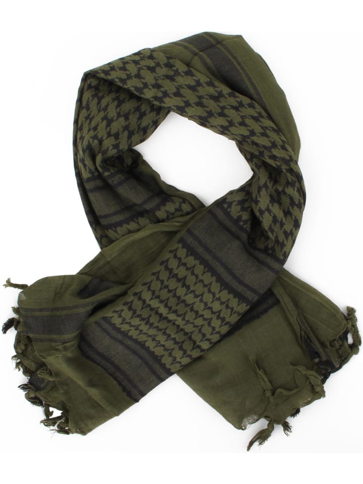 Normani Outdoor Sports Shemagh Halstuch in Oliv/Schwarz günstig kaufen onesize