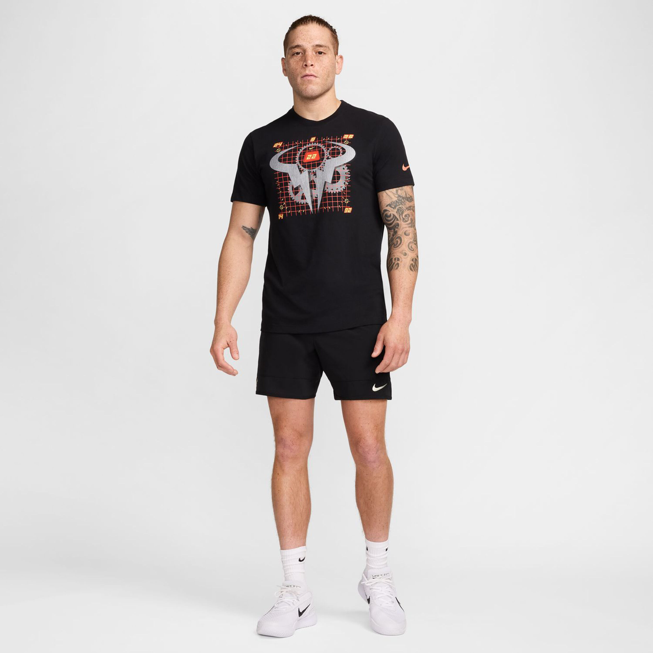 Dri-Fit Rafa OC T-Shirt Herren - Schwarz, Mehrfarbig