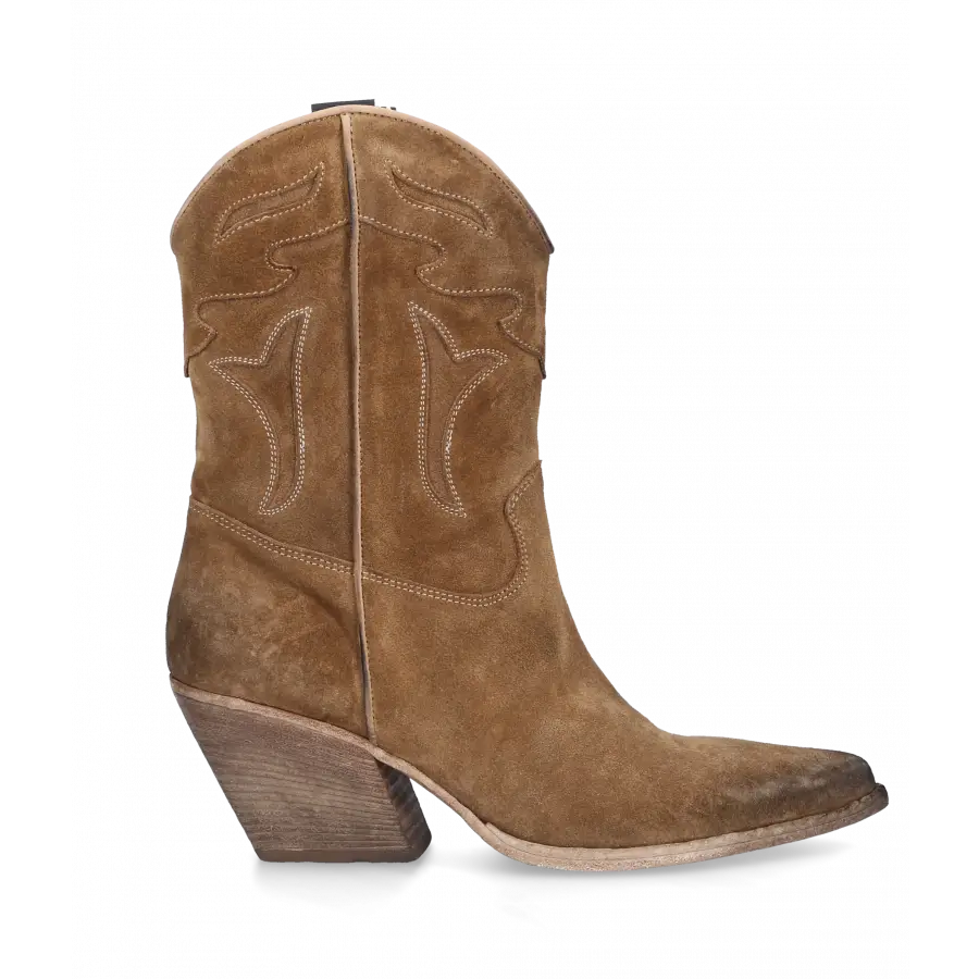 Strategia - Stiefel TEXAN MUD Veloursleder - beige