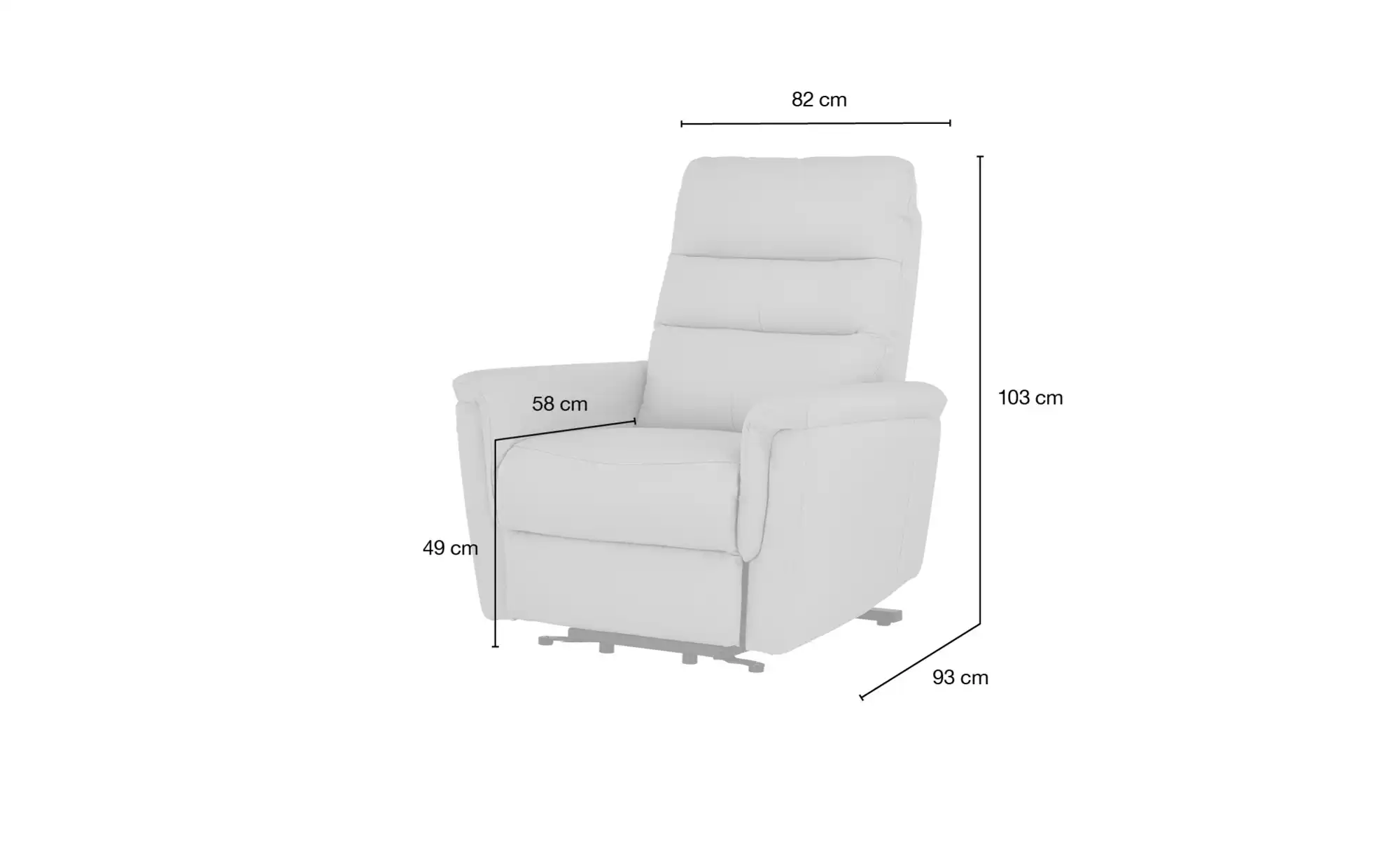 Primo TV-Sessel mit Aufstehhilfe Jack