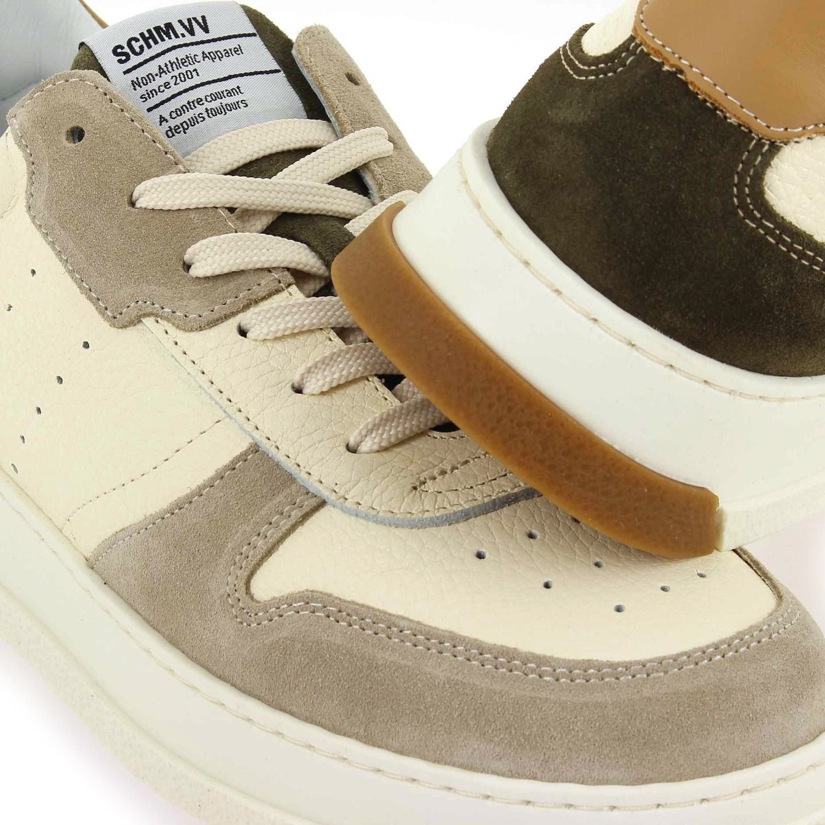 Schmoove  ORDER SNEAKER H22 - Écru Kaki