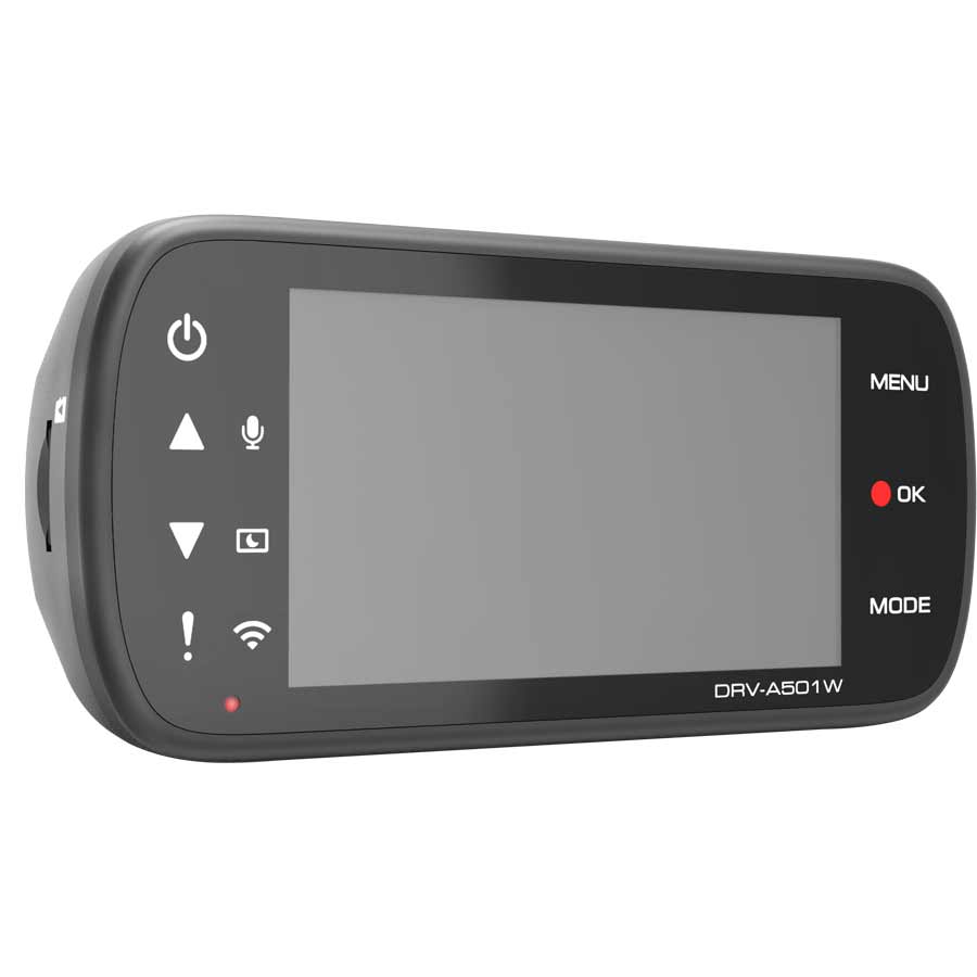 Kenwood Dashcam DRV-A501W mit 3,7 Megapixel CMOS Sensor, 126° Weitwinkelobjektiv, G-Sensor, Wifi, HDR-Aufnahmen, Polarisationsfilter uvm. - ATU