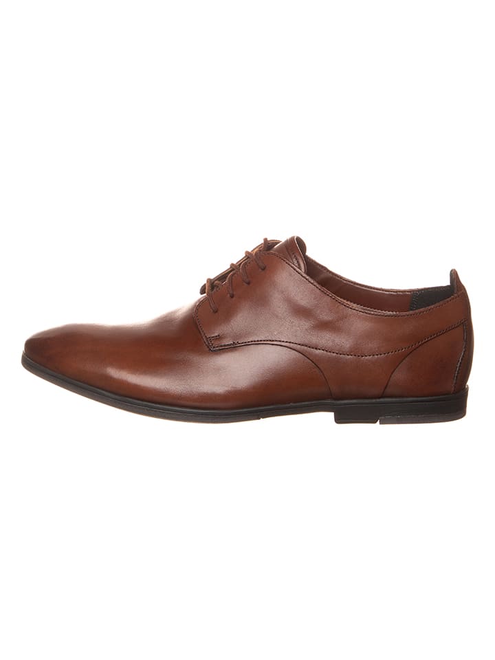 Clarks Leder-Schnürschuhe ''Otoro Lo'' in Dunkelbraun günstig kaufen