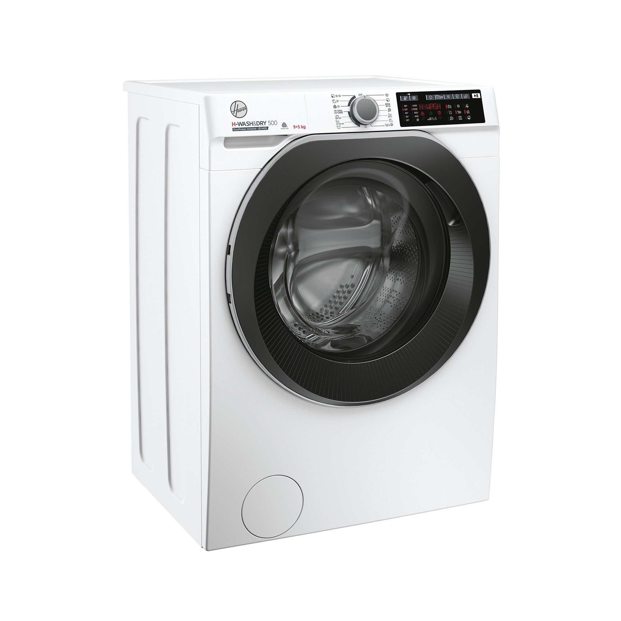 Hoover Waschtrockner HD 495AMBS/1-S, 9,00 kg, 5 kg, 1400 U/min, Active Steam, Mix-Power-System, WiFi & Bluetooth (hOn-App)