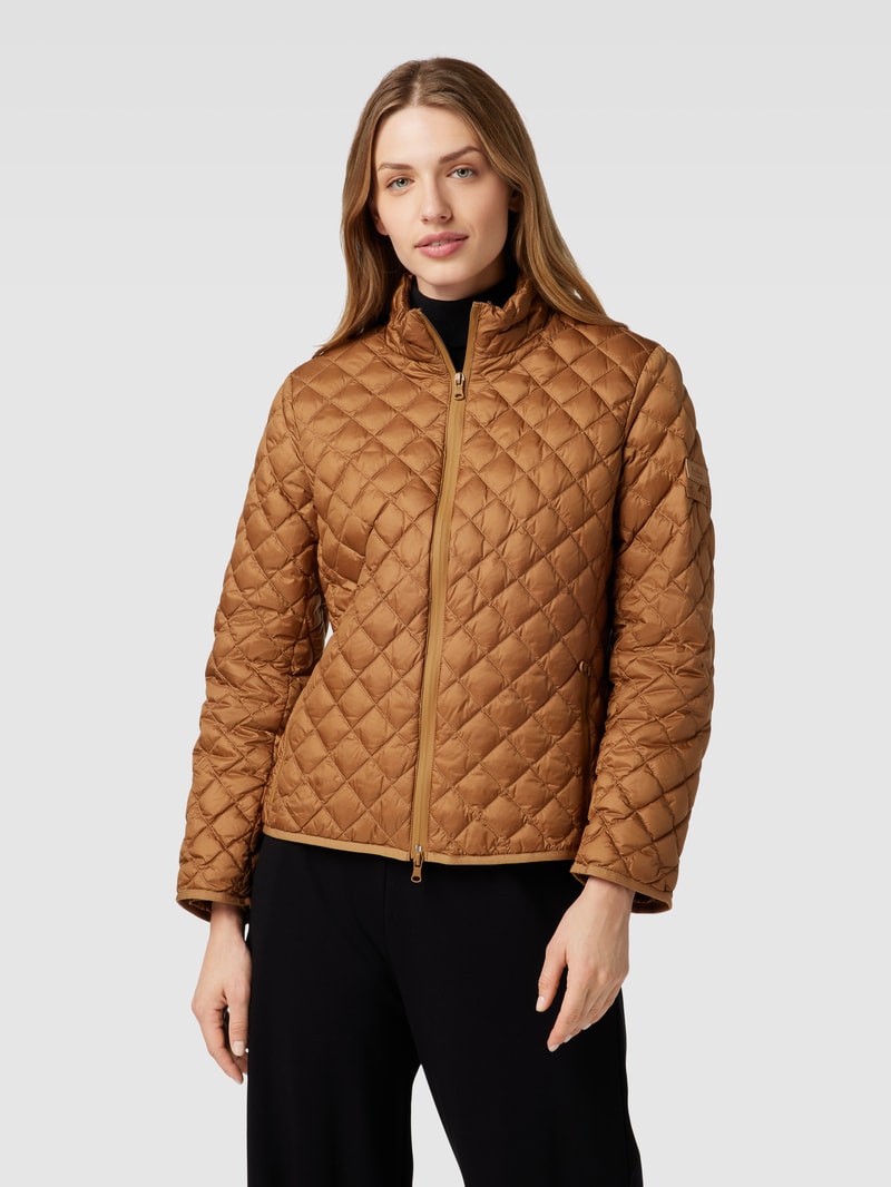 Steppjacke mit Stehkragen Modell 'CANGA' in camel
