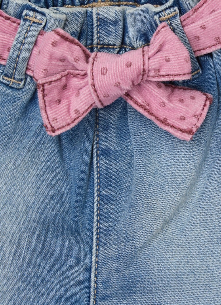Benetton sužene hlače od chambray tkanine za bebe